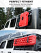 Rear Window Storage Panel Kit Compatible with Wrangler JL, Mounting Plate Kits for Recovery Traction Boards Mount Gas Can Mount
