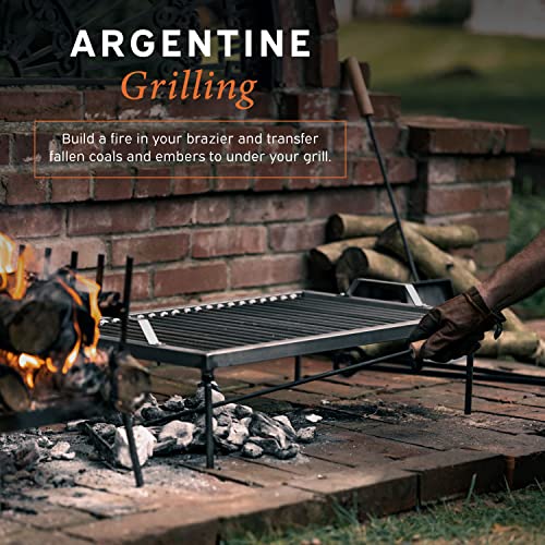 Hickory Summit argentine grill - argentinian gaucho grill - santa maria grill - argentinian parrilla set with all tools included - BBQ Parrilla Asado