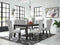 Signature Design by Ashley Jeanette Traditional 20" Tufted Upholstered Wingback Dining Chair, 2 Count, Light Gray