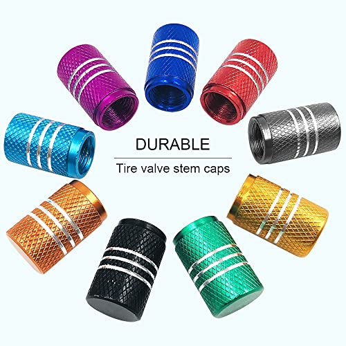 36 PCS Tire Valve Stem Caps, FineGood Aluminium Tire Valve Cap Universal Valve Stem Covers Tire Caps for Cars, Bikes, Trucks, SUVS, Motorcycles