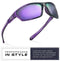 Nitrogen Polarized Wrap Around Sport Sunglasses for Men Women UV400 Sports Sun Glasses, Crystal Purple | Revo Purple, One size fits most