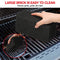 10 Pieces Commercial Grade Grill Cleaning Brick Bulk Heavy Duty Grill Pumice Stone Brick Cleaning Grill Stone Reusable for Home Restaurant Griddles, Flat Top Grills, BBQ Grates Outdoor Cleans (Black)