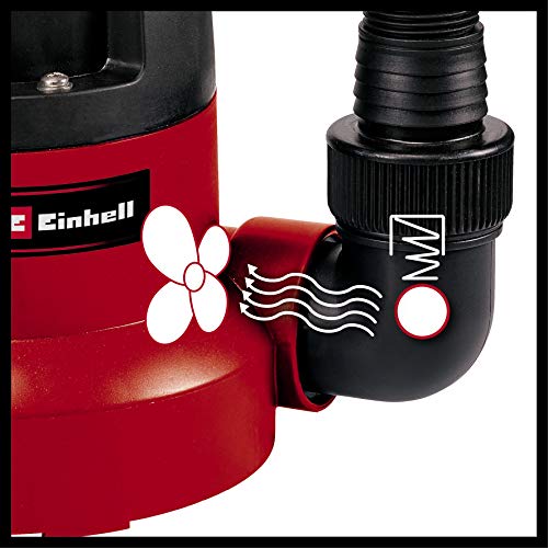 Einhell GC-DP 3580 LL Clean Water Pump | 350W Submersible Pump, 8000 L/H, Float Switch, 5M Cord | Low Level Electric Pump - Empty Hot Tubs, Inflatables And Swimming Pools Down To 1mm