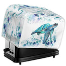 ZFRXIGN Hippie Sea Turtle Toaster Covers Toaster Dust Cover Toaster Bag Kitchen Appliance Covers Toaster Oven Dustproof Cover Machine Washable Aqua Blue, M - 4 Slice (P5823130105)