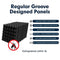 Hertber-24 Pack Acoustic Panels Sound Proof Foam 12 x 12 x 2 Inches Acoustic Foam Pyramid Black Sound Panels For Wall Sound Absorbing