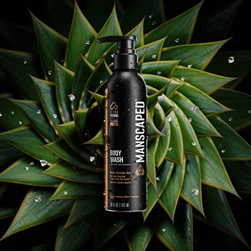 MANSCAPED™ Men’s UltraPremium Body Wash, Luxurious Clean Formula Infused with Aloe Vera and Sea Salt, Refreshing and Nourishing Daily Shower Gel for Hydrating Skin, (16 oz)