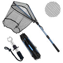 ZHENDUO OUTDOOR Fishing Net Fishing Landing Net Collapsible Telescopic Fishing Nets for Safe Fish Catching or Releasing with Fish Gripper Fishing Gear Tool Set (36.2inch)