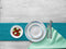 Corelle Ocean Blues Dinnerware Set, 18 piece, 6 x 26cm Dinner Plate, 6 x 17cm Bread & Butter Plate, 4 x 532mL Soup/Cereal Bowl