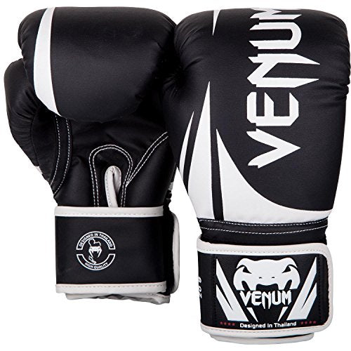 Venum Challenger 2.0 Kids Boxing Gloves - 8oz, Black/White, 8 oz