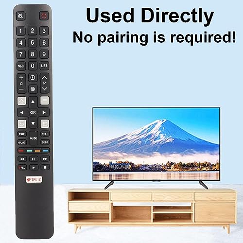 Universal Remote Control for TCL, FFALCON, IFFALCON - Direct for All TCL Remote Control LED 4K UHD HDR Smart Android TVs, with Shortcut Button for Netflix, RC802N