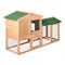 i.Pet Chicken Coop Large Rabbit Hutch, 138 x 49 x 85cm Coops Wooden Pet House Run Cage Walk in Guinea Pig Ferret Bunny Hen Chook, Outdoor Metal Door Roof Ladder Hatch Nestiong Box Farm