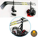 Hockey Stick Rack, Wall Storage Hockey Stick Display Holder/Hanger - Hang Your ice Hockey Skates, Helmet, Gloves, Sticks Pads - Great for Home or Office Wall Mount - No Hockey Stick Equipment