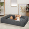 PaWz Memory Foam Pet Bed – Dog, Cat, Cushion, Sofa, Mattress, Bolster, Washable, Removeable, Grey