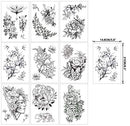 Full Arm Temporary Tattoo Stickers,Half Arm Tattoo Floral For Woman(17 Sheets)