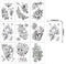 Full Arm Temporary Tattoo Stickers,Half Arm Tattoo Floral For Woman(17 Sheets)