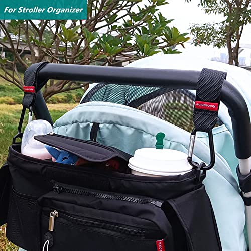 4Pack Universal Baby Stroller Hooks Clips for Hanging Bags and Shopping,Convenient Stroller Hooks Accessories Perfect for Uppababy, Babyzen Yoyo, Britax, Bugaboo, Bob, Pushchair, Buggy, Shopping Cart