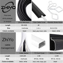 ZhiYo 100 FT 1/4” Wire Loom Split Tubing Auto Wire Conduit Flexible Cover