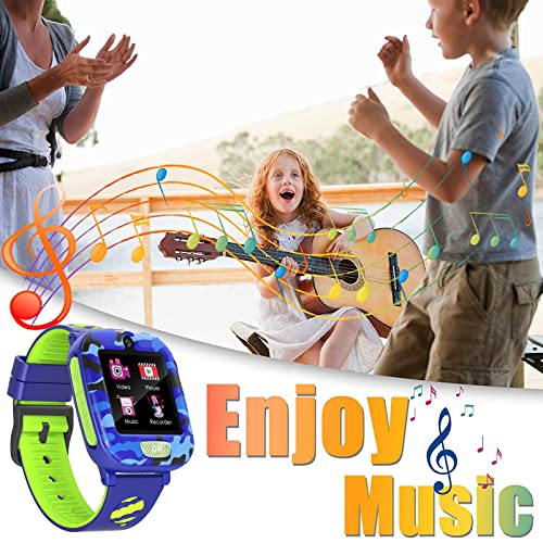 Smart Watch for Kids, Boys Girls Smartwatch HD Touchscreen Interactive Smartwatch with 14 Puzzle Games Dual Camera Music Video Audio Recording Alarm Clock for 3-15 Years Old Educational Learning Gift
