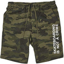 Santa Cruz Men's Mixed Up Sweat Shorts,Large,Forest Camo