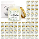 50 Pcs Wedding Gift Candle Jar Thanks for Coming Candles Sea Salt Sage Scented Bridesmaid Gift Natural Soy Wax Candles Bridal Proposal Gift Bachelor Party Thank You Favors Set for Guests, 10 Scents