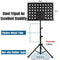 Music Sheet Stand Foldable and Adjustable with Stand Clip Light Carrying Bag Black