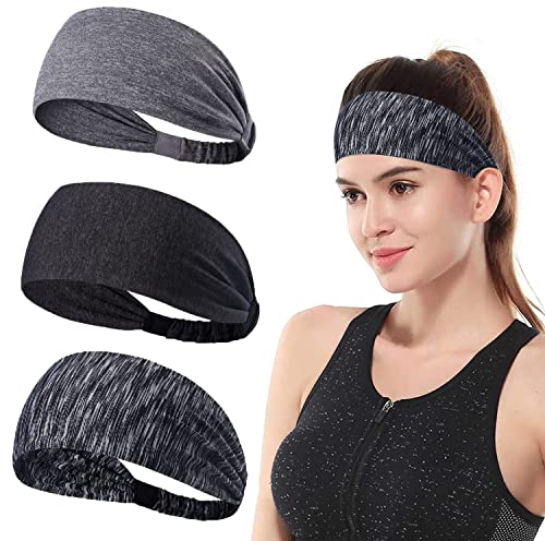 YONUF Boho Headbands For Women Fashion Wide Headband Yoga Workout