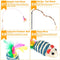 Qoosea 24PCS Cat Toys Set Interactive Kitten Toys for Indoor Cats Catnip Toy Kitten Feather Wand Cat Tunnel, Cat Springs, Mice and Bells Toys, Cat Wand Toy for Cat Kitten