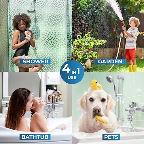 AquaHomeGroup 20 Stage Shower Filter with Vitamin C E for Hard Water - High Output Shower Water Filter to Remove Chlorine and Fluoride - 2 Cartridges Included -Consistent Water Flow Showerhead Filter