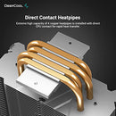 DeepCool GAMMAXX GT BK CPU Air Cooler RGB Aura Sync 180w TDP 6mm x 4 Pure Copper Heat Pipes CPU Cooler with 120mm Fan PWM 1500RPM 56.5CFM for Intel LGA 1700/1200/1151/1150/1155 AMD AM5/AM4, Black