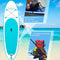 Inflatable SUP Stand Up Paddle Board, Inflatable SUP Board, iSUP Package with All Accessories (All Round Primary-Turquoise Green-10' x 32'' x 6'')