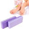 4 Pcs Foot Exfoliator Pedicure Tool Foot Callus Remover Scrubber (Purple)