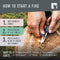Light My Fire Flint Fire Starter Ferro Rod Survival Tool Scout — Fire Steel Bushcraft Gear — Flint and Steel Magnesium Fire Starter Kit — 2-in-1 Fire Starters for Campfires — 3,000 Strikes