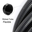 ZhiYo 100 FT 1/4” Wire Loom Split Tubing Auto Wire Conduit Flexible Cover