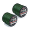 NUZAMAS Set of two PE Braided fishing lines, total 600m/656yds, Green, 4 Strands Weaves, For Lure, Fly, Casting, Bait FIshing, Size 8.0 (40.2kg/88.62lbs), Rock, Boat, Beach, Freshwater, Saltwater Fishing Lines