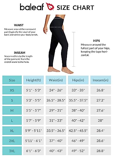 BALEAF Women's Winter Riding Pants Horse Breeches Knee-Patch Fleece Horseback Equestrian Tights Pockets Leggings, Black, Small