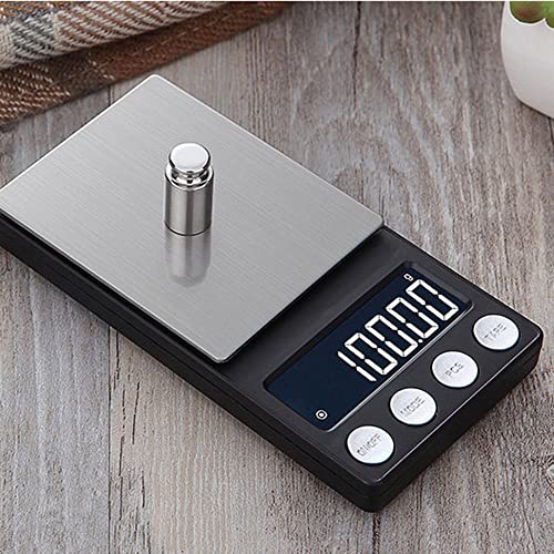 (Upgradaed) Disenkelubo Digital Mini Scale, 500g /0.01g Pocket Scale, Pocket Scale, Electronic Smart Scale, 6 Units, LCD Backlit Display, Tare, Auto Off, Stainless Steel