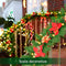 Christmas Garland, LED Christmas Tree Garland, Christmas Garland, 2.7m 200 Branches, Christmas Decoration Garland for Fireplace with Garden Stairs