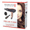 Remington Pro-Air Turbo Hair Dryer, D5220AU, 2400W (AU Plug), Ceramic & Ionic Technology, Salon Professional Results With Less Frizz, Includes Diffuser & Round Brush, Black & Rose Gold