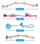 Epzia Products - Dog Rope Toys for Aggressive CHEWERS - Set of 11 Nearly Indestructible Dog Toys - Bonus Giraffe Rope Toy - Benefits NONPROFIT Dog Rescue