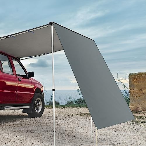 Yescom 4.6x6.6 Ft RV Awning Side Wall for Car Side Awning Rooftop Tent UV50+ SUV Truck Outdoor(Fit Yescom Carside Awning)