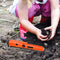 Metal Detector IP66 Waterproof Metal Finder Probe Detector with LED 360° Scan Hand-held Portable Gold Treasure Detector for Outdoor Beach Soil Lawn(Orange)