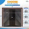 Magnetic Screen Door, French Door, Durable Fiberglass Double Door Screen Mesh Curtain to Keep Bugs Out
