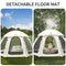 AYAMAYA Screen Tent 10x10 FT Outdoor Camping Tent Canopy with Removable Waterproof Rainfly & Ground Sheet, Luxury Yurt Glamping Tent Screened Shelter Gazebos for Patios Camping Acitvities