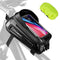 ROCKBROS Bike Phone Bag Bicycle Front Frame Bag Waterproof Top Tube Handlebar Bag Bike Phone Mount Bag EVA Cycling Accessories Pouch for iPhone 11 XS Max XR 8 7 Plus Below 6.8”