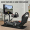 Racing Simulator Cockpit Adjustable Gaming Chair with Monitor Stand Racing Wheel Stand with Seat Logitech G25 G27 G29 G920 Xbox Xbox360 PS2 PS3 PC WII