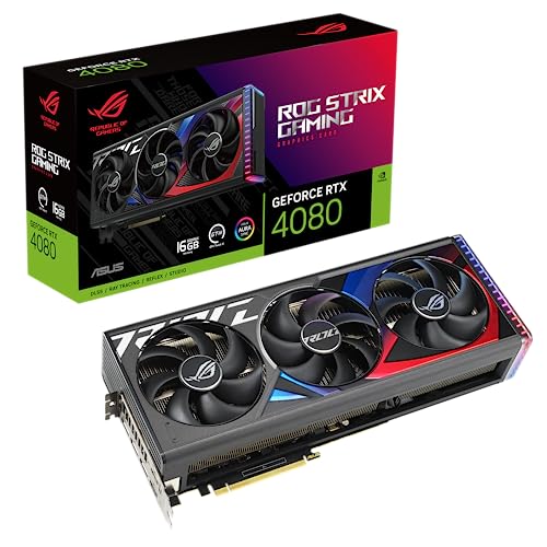 ASUS ROG Strix NVIDIA GeForce RTX™ 4080 Gaming Graphics Card (PCIe 4.0, 16GB GDDR6X, HDMI 2.1a, DisplayPort 1.4a)