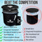 ARCTIC OASIS - Ice Bath Tub, Ice Plunge Bathtubs, Portable Bathtub, Fitness/Rehab Ice Bath for Athletes, Portable Ice Plunge Therapy Tub, Cold Recovery Bucket, Larger Size, Black