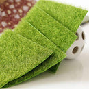 TOYANDONA 2pcs Artificial Grass Turf Fake Moss Rug Mats 30cmx30cm Mini Lawn Carpet for Dollhouse Fairy Garden Ornament