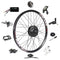 EBIKELING Waterproof Ebike Conversion Kit for Electric Bike 700C Rear Wheel Electric Bicycle Hub Motor Kit with Mountain Bike Rim 1500W 1200W 750W 500W Electric Bike Conversion Kit