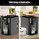 Cobuy 2 in 1 Ice Maker with Water Dispenser, Countertop Ice Cube Maker with LED Display, 9 Cubes Ready in 6-12 Min, 2L Water Tank Perfect for Home/Office/Bar/RV (Black)